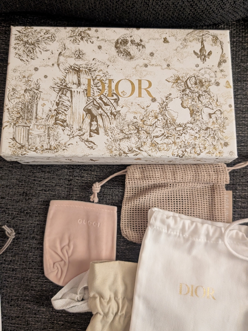 Dior Pouches,+Empty Gift Box+ Dior Ribbon, Channel Pouches,Pls Read Description